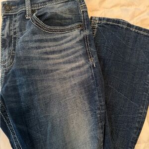 BKE Blue Straight Leg Jeans